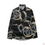 versace chemise soie homme medusa star black